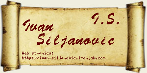 Ivan Siljanović vizit kartica